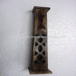 Varillas de incienso hechas a mano de madera de mango antiguo, modelo de torre, soportes para quemador, 30cm, aromático para aromaterapia, venta al por mayor, India - Product Image 3