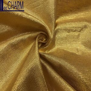Tissu décoratif uni doré tissé à Taïwan LCSH074, largeur 60 pouces, polyester/nylon, pour robes, costumes, vêtements, jupes - Product Image 2