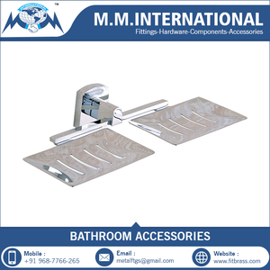 จานวางสบู่สเตนเลสสตีลเป็นมิตรกับสิ่งแวดล้อมดีไซน์ทันสมัยติดผนังทำความสะอาดง่ายสำหรับห้องน้ำ - Product Image 6