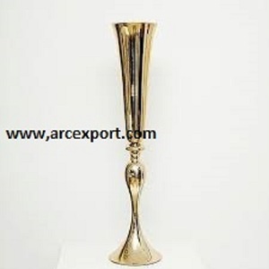 แจกันชุบทองสำหรับงานแต่งงานใหม่ที่ทันสมัยไม่ซ้ำใครแจกันแต่งงานโบราณที่ดีที่สุดสำหรับบ้านห้องนั่งเล่นตกแต่งแจกันดอกไม้ - Product Image 1