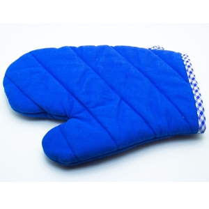 Mitaines de four couleur bleu éclair 100% gant de four en coton pour la cuisine fournisseur en Inde - Product Image 1