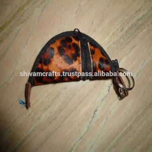 Venta al por mayor de cuero con estampado animal con piel de tabaco bolsa bolsas monederos para venta al por mayor de La India - Product Image 2