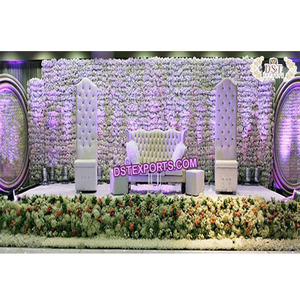 Conjunto de sofás de cuero con respaldo alto para boda, conjunto de sofás para salón - Product Image 1