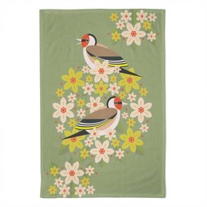 100% Cotton Custom Floral Printed Colored Kitchen Tea <b>Towels</b> Best Price India Low MOQ Embroidered for Home Use <b>Compressed</b> - Product Image 2