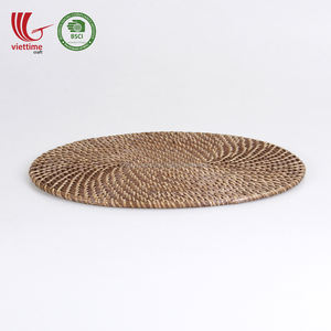 Vietnamita ronda tejidas a mano de mimbre cargador de mimbre manteles venta al por mayor - Product Image 2