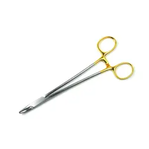 Wholesale manufacturing top quality best selling Heaney Needle Holder Tc Gold general instrument