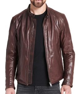 Chaqueta de cuero inspirada estilo motero chaqueta de moto | Chaqueta de moda clásica de cuero real - Product Image 4