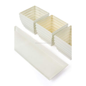Set of 3 White Flower <b>Herb</b> Planter Set with Tray Galvanized Metal <b>Herb</b> Planter <b>Pots</b> for Home and <b>Garden</b> Decoration - Product Image 3