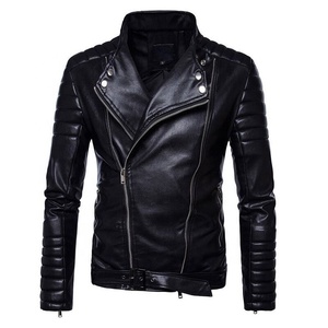 Chaqueta de moda de invierno para hombre, cuero genuino personalizado con cuello levantado, oferta al por mayor del fabricante - Product Image 1