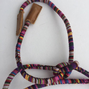Cinturón de cuerda colorido, cinturón náutico de cuerda + cuero hecho a mano Happiness - Product Image 1