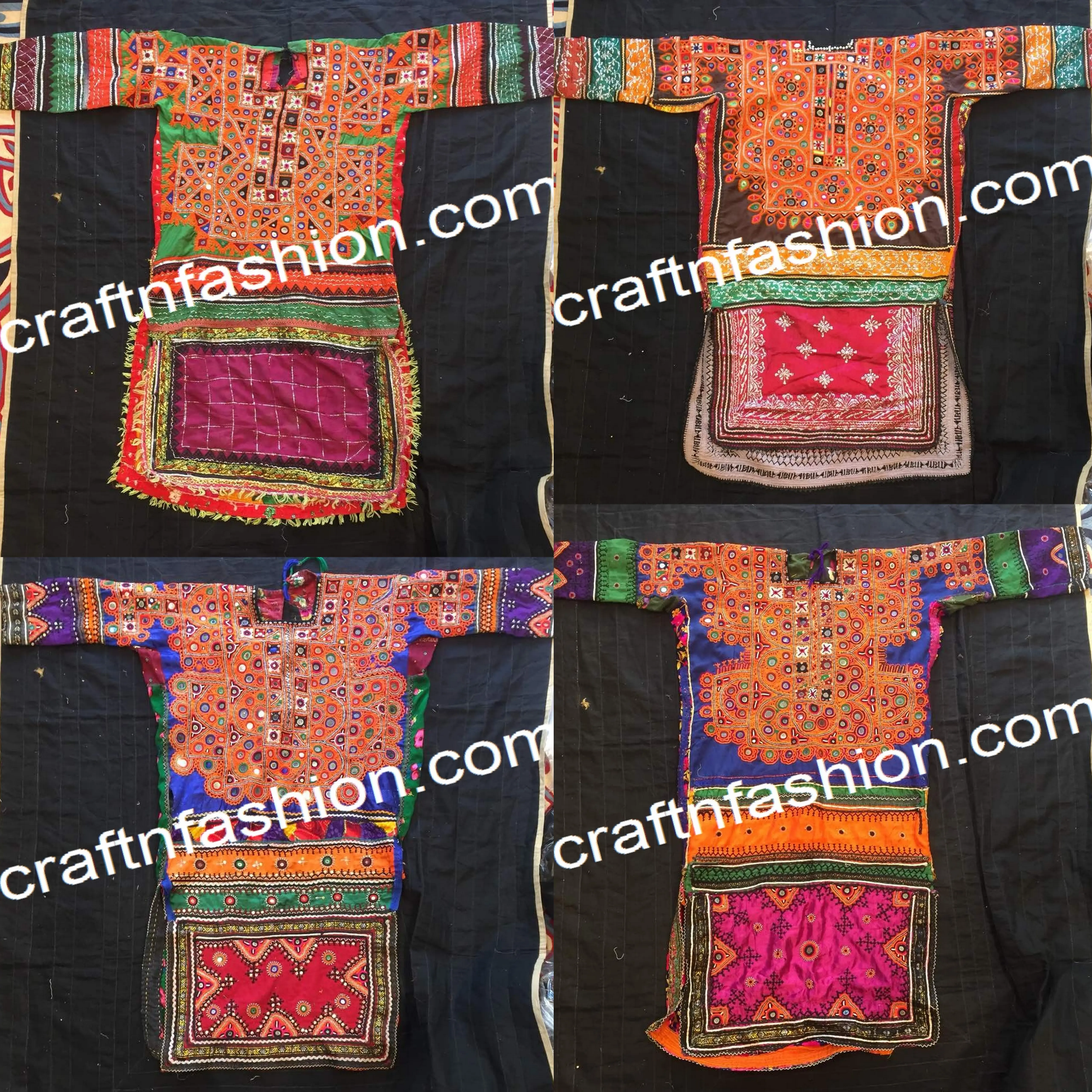 Ethnic Embroidered Balochi Fashion Dress - Kutch Hand Embroidery - Traditional Afghani Kuchi Dress - Boho Hippie Sindh Dress