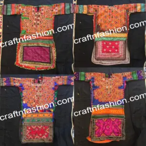 Ethnic Embroidered Balochi Fashion Dress - Kutch Hand Embroidery - Traditional Afghani Kuchi Dress - Boho Hippie Sindh Dress