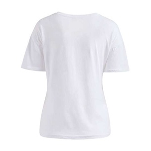 Style chaud personnalisé femmes T-Shirt brodé épaule goutte manches bon prix fait BD 2025 avec appliques décoration - Product Image 2