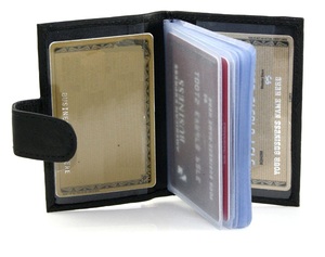 Estuche de cuero de lujo para tarjetas de crédito Estuche para Tarjetas Premium para organizar sus tarjetas - Product Image 1