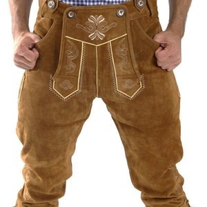 แบเรียนเดอร์โฮเซ่นสำหรับผู้ชาย,ใหม่มีดทราชเทน OKTOBERFEST LEDERHOSEN สีน้ำตาล - Product Image 1
