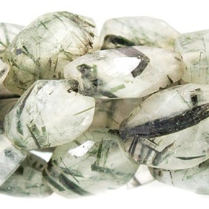 Turmalina de cuarzo de alta calidad, Pepita facetada, piedra preciosa perforada, cadena completa, collar curativo de cristal natural, mayorista - Product Image 4