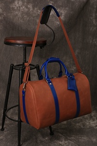 De cuero de los hombres de viaje Portátil Bolsa 100% de cuero genuino de los hombres de bolsa de un solo hombro de lona bolsos de viaje TSL-0017 - Product Image 3