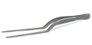 Pince à épiler de précision en acier inoxydable avec pointe fine décalée - Product Image 2