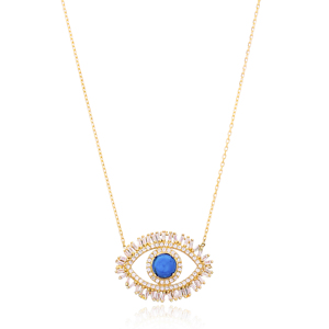 Colgante de Plata de Ley 925 con zirconia, colgante hecho a mano con diseño turco, a la moda - Product Image 1