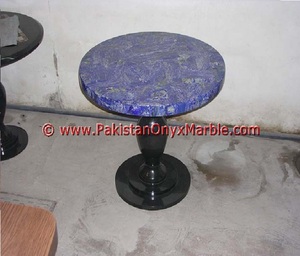 Dalle de pierre gemme semi-précieuse Lapis Lazuli bleu Dessus de table en marbre dolomite poli avec finition de surface Grande dalle - Product Image 6