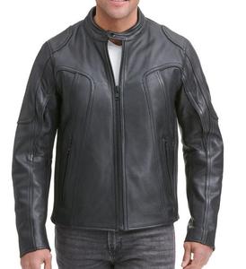 <b>Leather</b> Rider <b>Jacket</b> W Back Air Vents <b>Biker</b> Style Motorcycle <b>Jacket</b> Classic <b>Real</b> <b>Leather</b> Fashion <b>Jacket</b> - Product Image 3