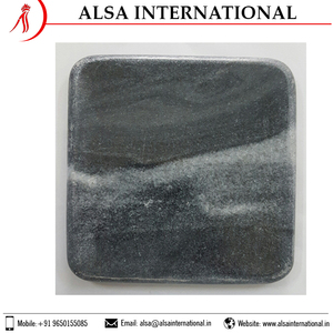 Custom Pattern Grey <b>Marble</b> Coaster Set Best Quality Outdoor Bathroom Living Room Villa - Product Image 4