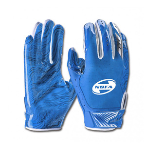 Gants de football américain personnalisés avec logo, paume en silicone antidérapante avec matériau en cuir, gants de sport - Product Image 6