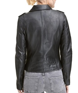 Ladies Autumn Coat Black Motorcycle Leather Jacket Zipper Plus Size Womens New Fashion Tops Outerwear Wholesale - Product Image 6
