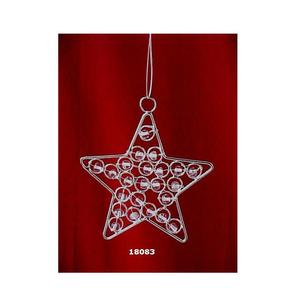 Noël suspendu sur fil étoiles ornements d'arbre de Noël en métal - Product Image 1