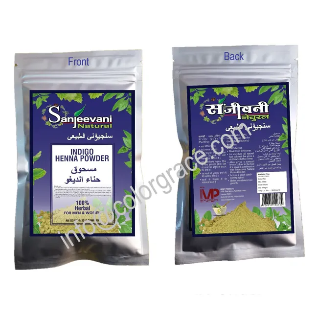 Natural and organic indigo dye powder made from dried indigo leaves plant natural indigo dye powder