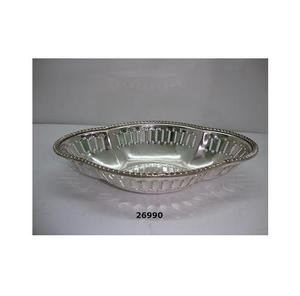 Cuencos de fruta chapados en plata y latón - Product Image 1