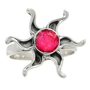 Pierre précieuse rubis coupe ronde 925 pierre précieuse solide 925 pendentif en argent sterling massif fait à la main pendentif de mode pour les femmes fournisseur en vrac - Product Image 1