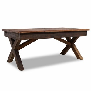 Table basse en bois de luxe moderne avec coussin rembourré doux |   Table basse de style ottoman pour salon |   Bois de qualité supérieure - Product Image 2