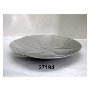 Assiette de service décorative en aluminium poli pour la maison - Product Image 1