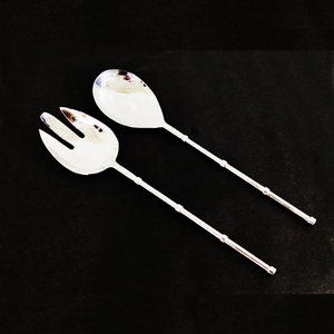 Service à salade poli miroir en acier inoxydable - Product Image 1