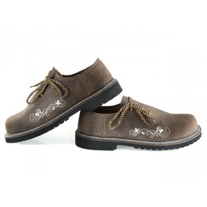Cuero de ante de chocolate marrón oscuro Oktoberfest baile bávaro zapatos náuticos de cuero Real para verano primavera otoño transpirable - Product Image 1