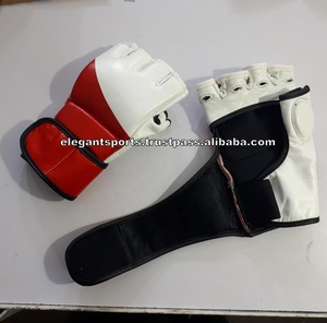 UFC fight MMA Guantes MMA grappling Guantes Cuero genuino logotipo personalizado MMA Fighter grappling guantes competencia - Product Image 2