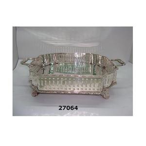 ถาดเสิร์ฟเคลือบเงินทองเหลือง - Product Image 1
