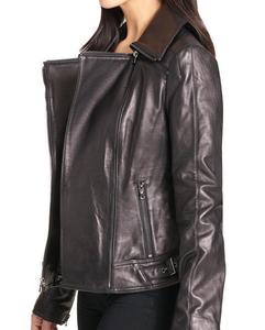 Veste femme en similicuir au fini doux sans cruauté, conçue pour les porteurs soucieux de la mode et les amateurs de style moderne - Product Image 6