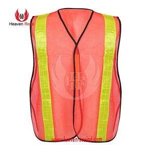 Gilet en maille réfléchissante respirante haute visibilité pour la sécurité nocturne de la construction - Product Image 1