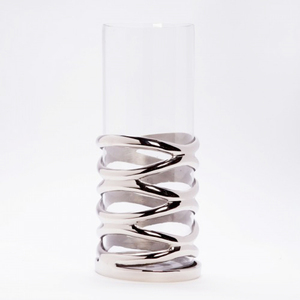 Meilleure vente de bougeoir moderne en verre Hurricane support de pilier de bougie en métal pour mariage ou Noël pour décorations de fête - Product Image 1