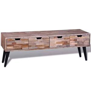 Table basse en bois et cuir de haute qualité - Product Image 2