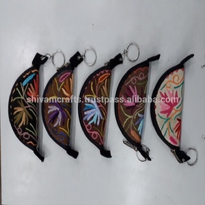 Tazón para mezclar de cuero, cuero de diseñador con bordado, cuencos para mezclar DE LA India, modelo de Cachemira, tazón para mezclar tabaco - Product Image 1
