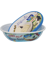 DOF230 — conteneur PP IML à fermeture thermique, 230ml, couvercle pour aliments (crème glacée, fromage, yaourt ou Halva), Design spécial Emballage