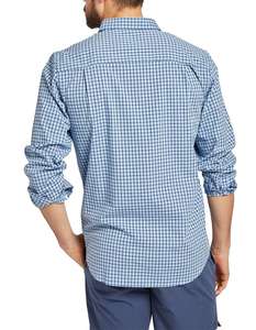 Bangladesh Factory Direct 100% Cotton Plaid <b>Shirt</b> for <b>Men</b> <b>Long</b> <b>Sleeve</b> Casual Breathable Poplin Fabric Wholesale Custom Designs - Product Image 3