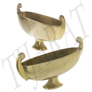 Vente en gros vase de table moderne en laiton fait à la main logo personnalisé décoration de mariage pour la maison hôtel tendance industrie vase à fleurs en métal - Product Image 1