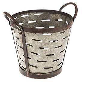 Cubo grande de oliva VINTAGE hecho a mano, Cubo de almacenamiento de tela, decoración para el hogar - Product Image 1