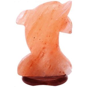 Del Himalaya delfín lámpara de sal USB forma de pescado del Himalaya sal de roca lujo - Product Image 1