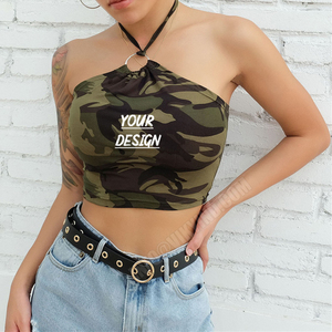 เสื้อกล้ามเปลือยหลังมีสายคล้องคอสำหรับผู้หญิงใส่ฤดูร้อนฤดูร้อนฤดูร้อน - Product Image 4