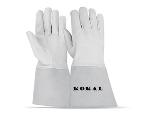 Guantes de Soldadura Industriales de Cuero Vacuno de Primera Calidad con Protección Contra Altas Temperaturas - Product Image 5